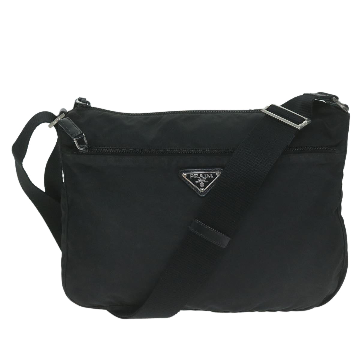 PRADA Shoulder Bag Nylon Black ep3155