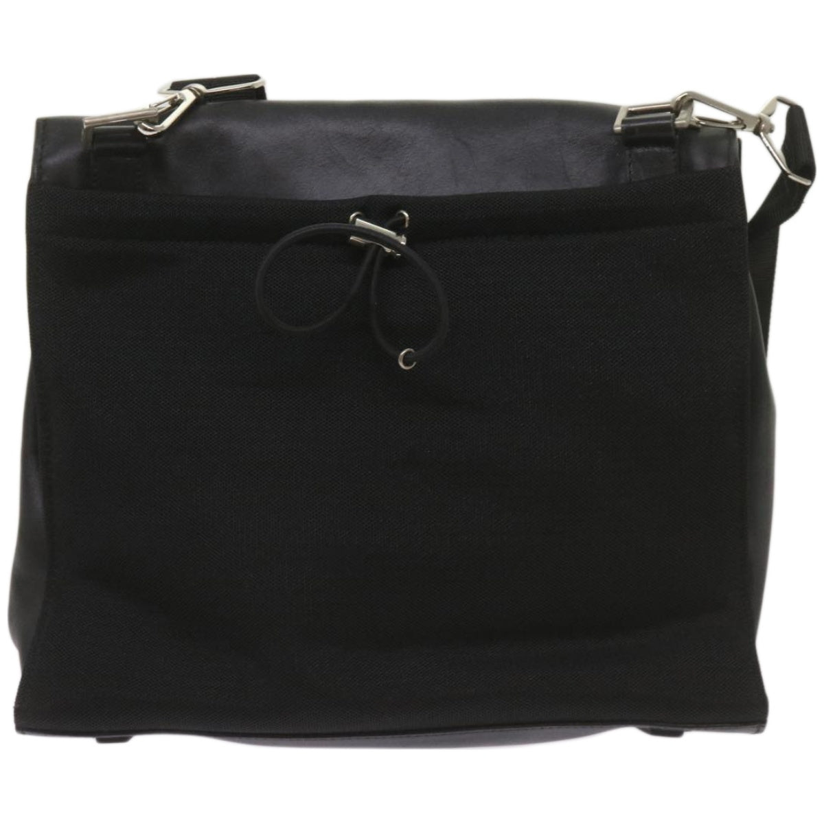 PRADA Shoulder Bag Leather Black  ep3608