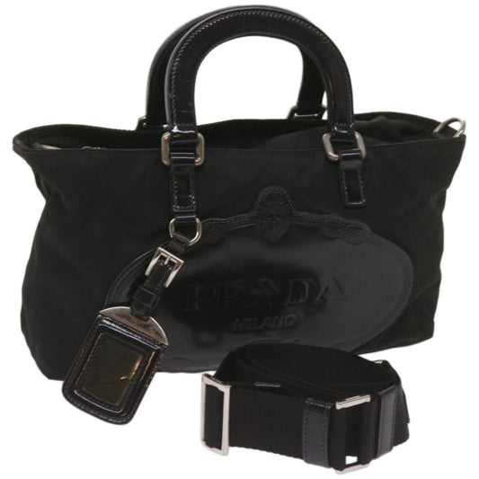 PRADA Hand Bag Nylon 2way Black  ep3618