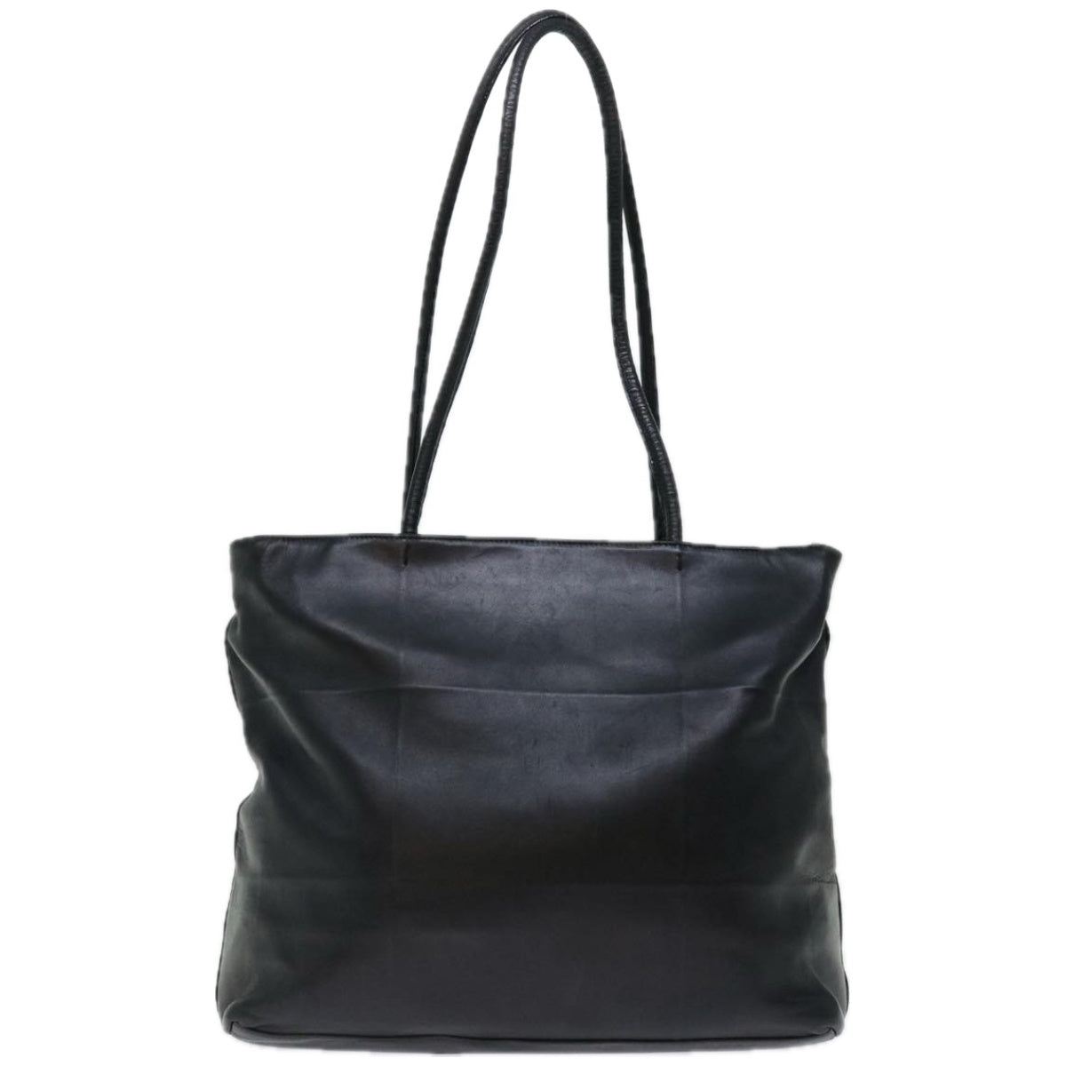 PRADA Tote Bag Leather Black  ep3624