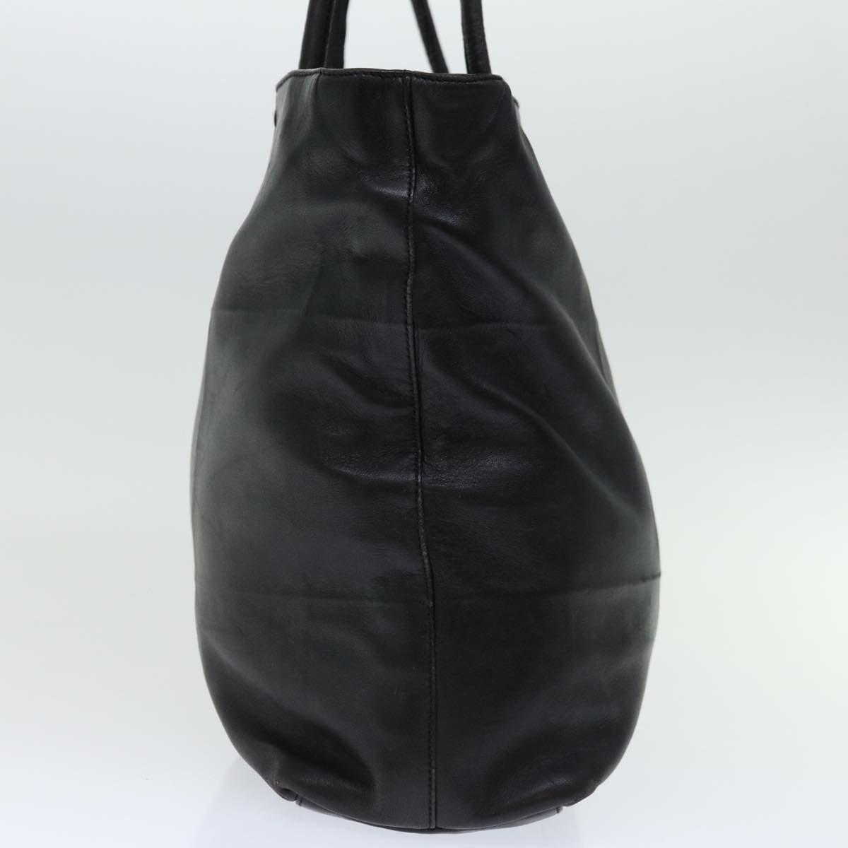 PRADA Tote Bag Leather Black  ep3624