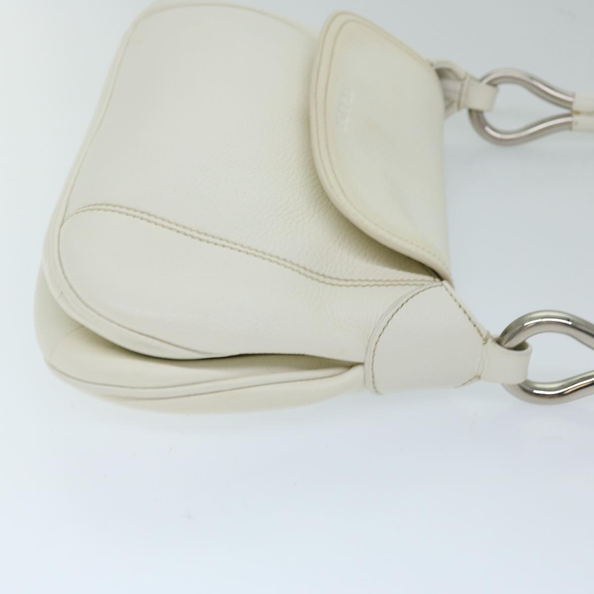 PRADA Shoulder Bag Leather White ep3809