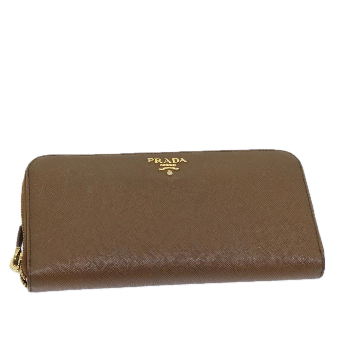 PRADA Long Wallet Safiano leather Brown ep3921