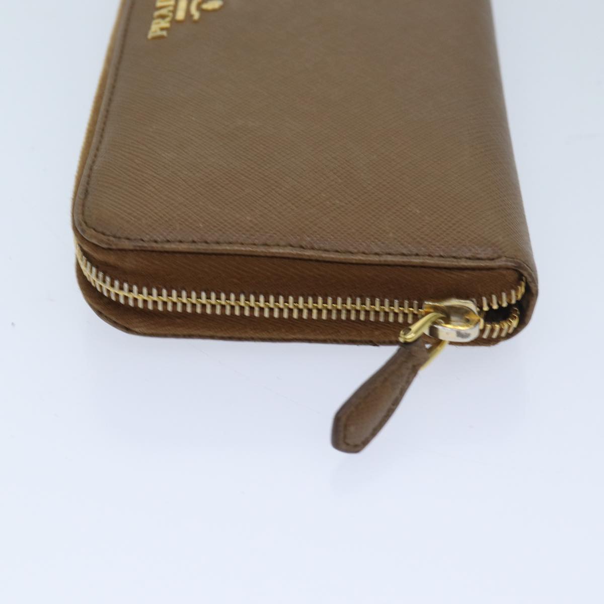 PRADA Long Wallet Safiano leather Brown ep3921