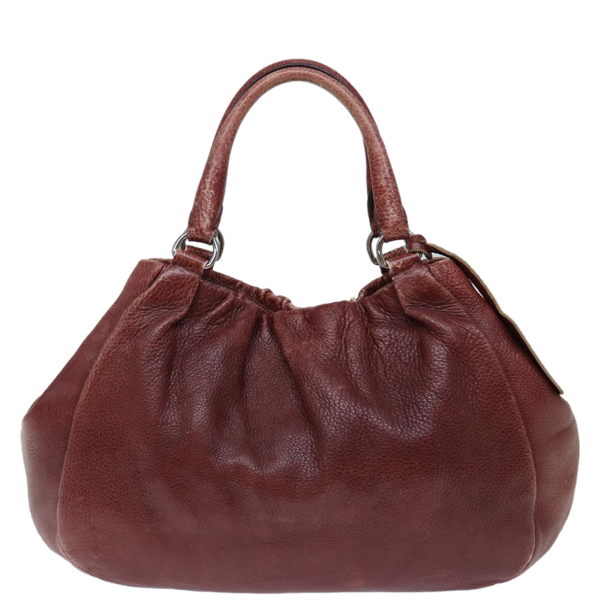PRADA Tote Bag Leather Red ep3972