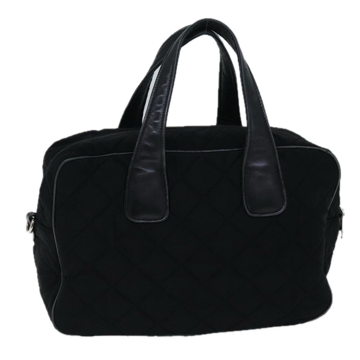PRADA Hand Bag Canvas 2way Black ep4171