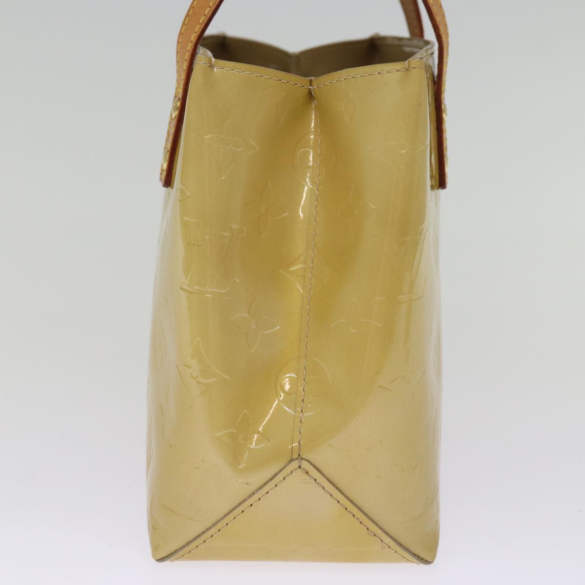 LOUIS VUITTON Monogram Vernis Reade PM Hand Bag Beige M91334 LV ep4215
