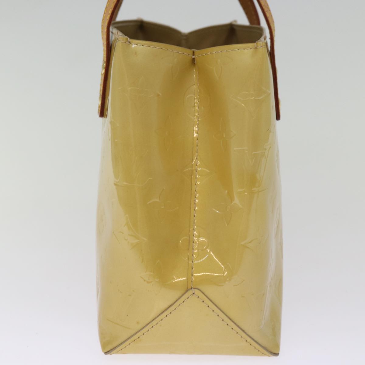 LOUIS VUITTON Monogram Vernis Reade PM Hand Bag Beige M91334 LV ep4215