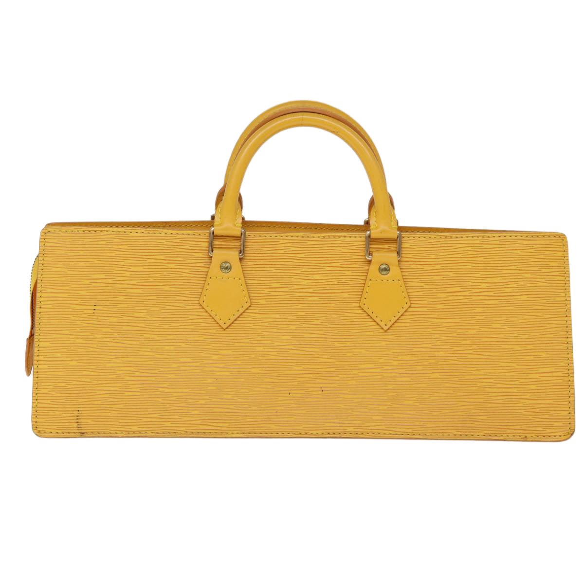 LOUIS VUITTON Epi Sac Triangle Hand Bag Yellow M52099 LV ep4217