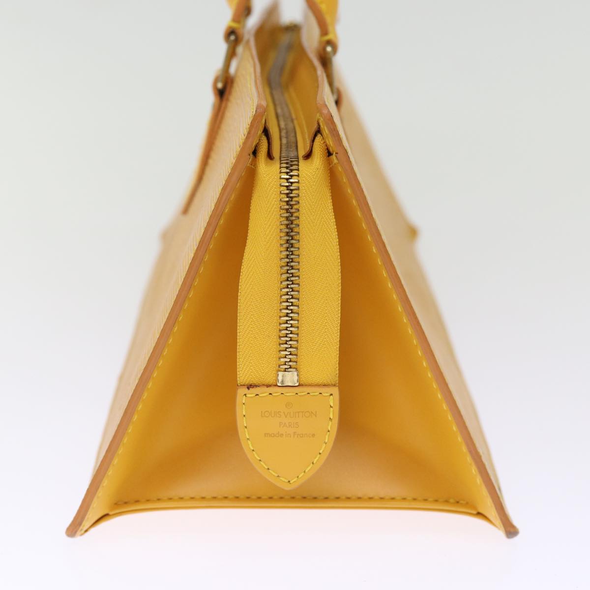 LOUIS VUITTON Epi Sac Triangle Hand Bag Yellow M52099 LV ep4217