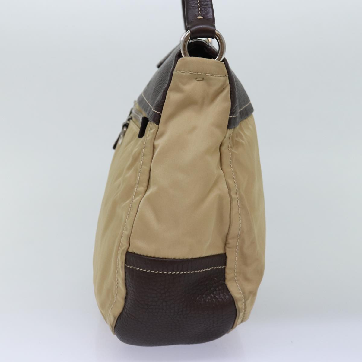 PRADA Shoulder Bag Nylon Beige ep4286