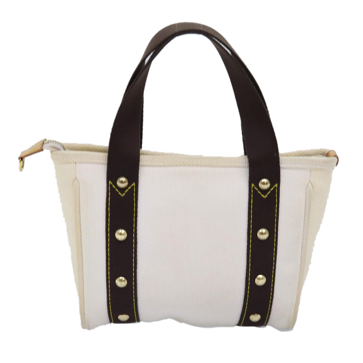 LOUIS VUITTON Antigua Cabas PM Tote Bag White Brown M40036 LV ep4310