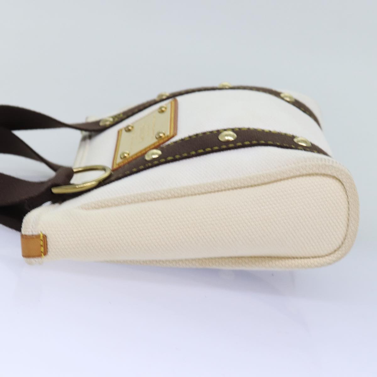 LOUIS VUITTON Antigua Cabas PM Tote Bag White Brown M40036 LV ep4310