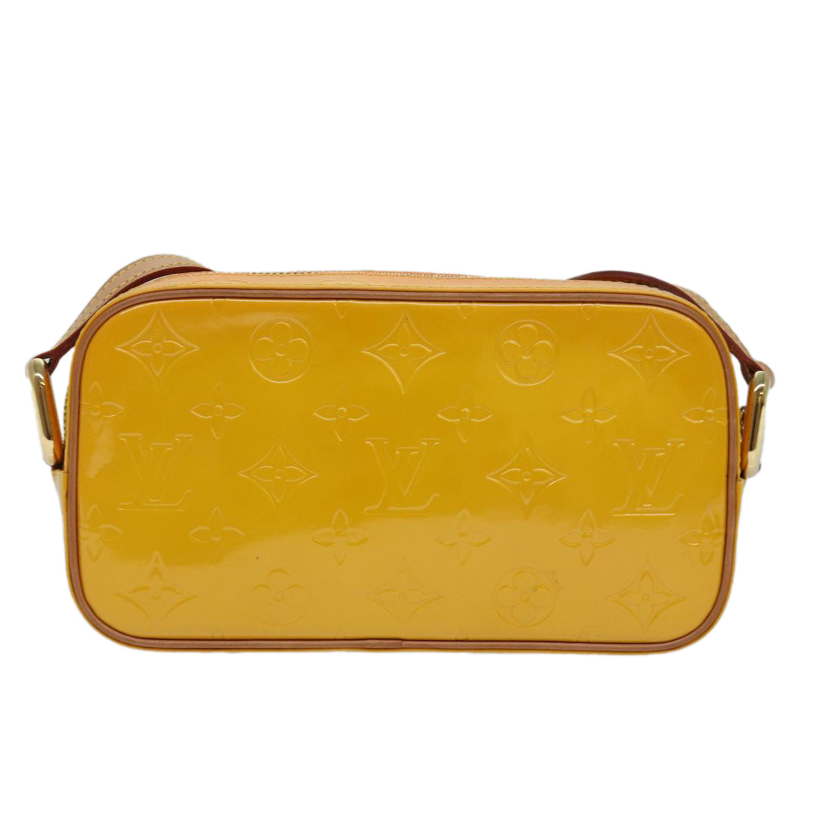 LOUIS VUITTON Monogram Vernis Christy MM Shoulder Bag Jaune M91108 ep4829
