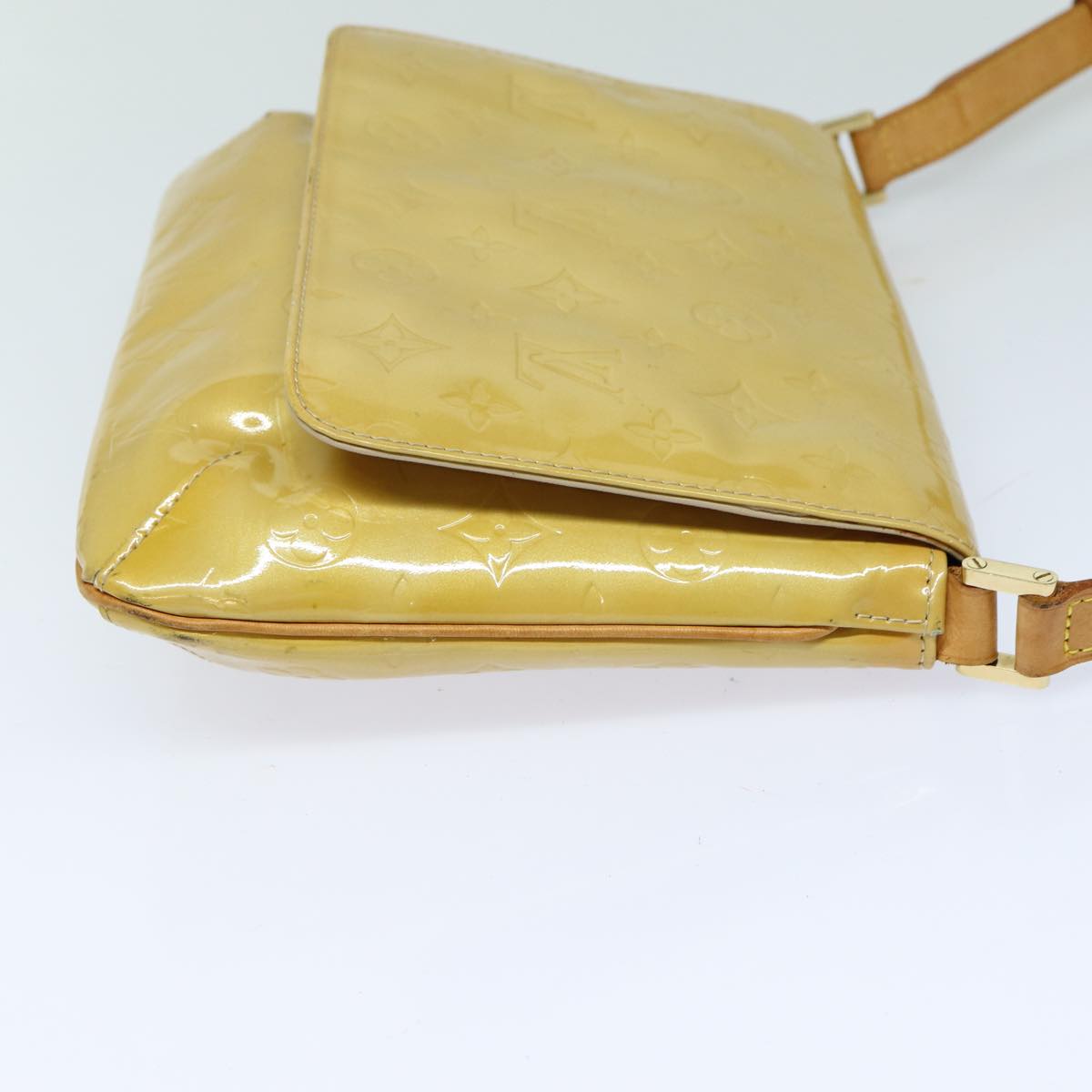 LOUIS VUITTON Monogram Vernis Thompson Street Bag Beige M91301 LV ep4843