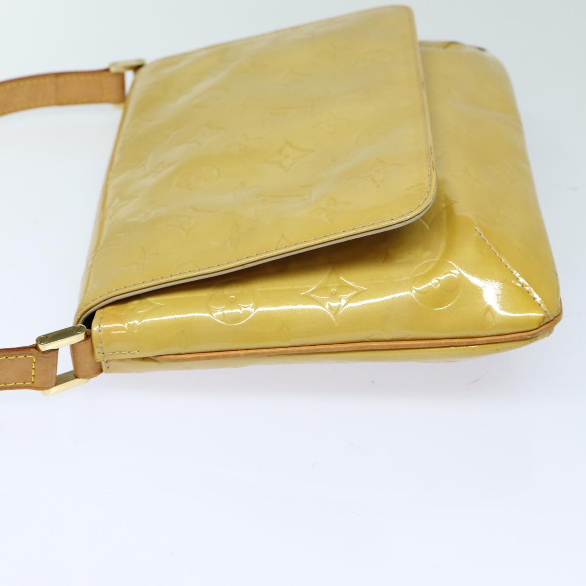 LOUIS VUITTON Monogram Vernis Thompson Street Bag Beige M91301 LV ep4843