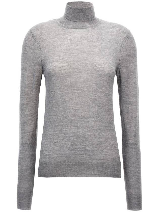 Saint Laurent Cassandre Wool Turtle Neck Grey