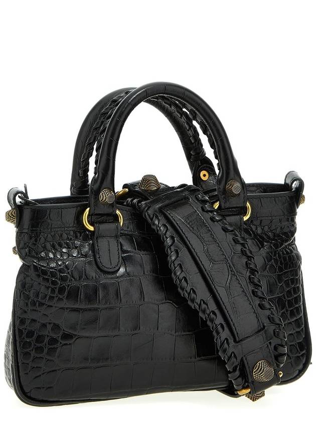 Balenciaga Neo Cagole Medium Leather Tote Bag Black