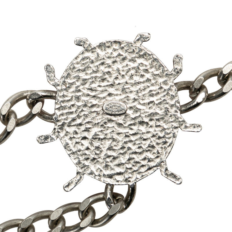 Chanel Ladybug Coco Mark Chain Belt Silver Metal