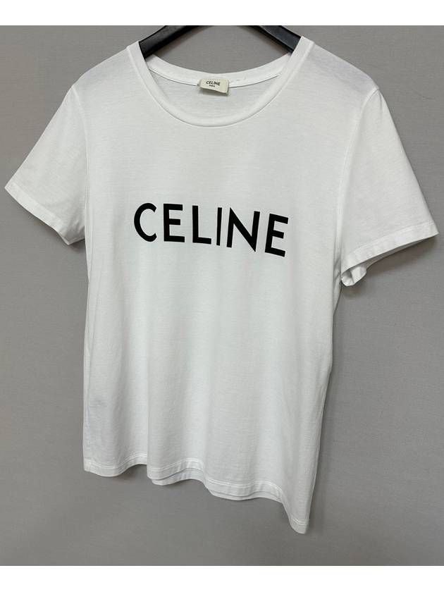 CELINE Logo Classic Cotton Short Sleeve Tee
