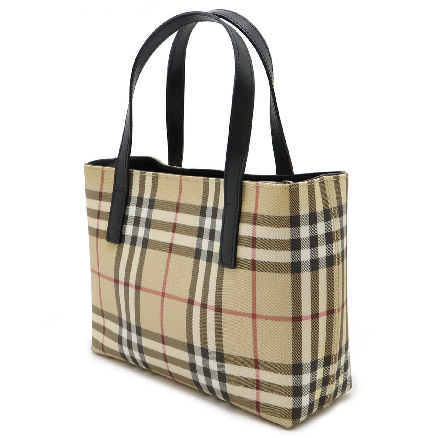 Burberry Pvc Leather Handbag Tote Bag ()
