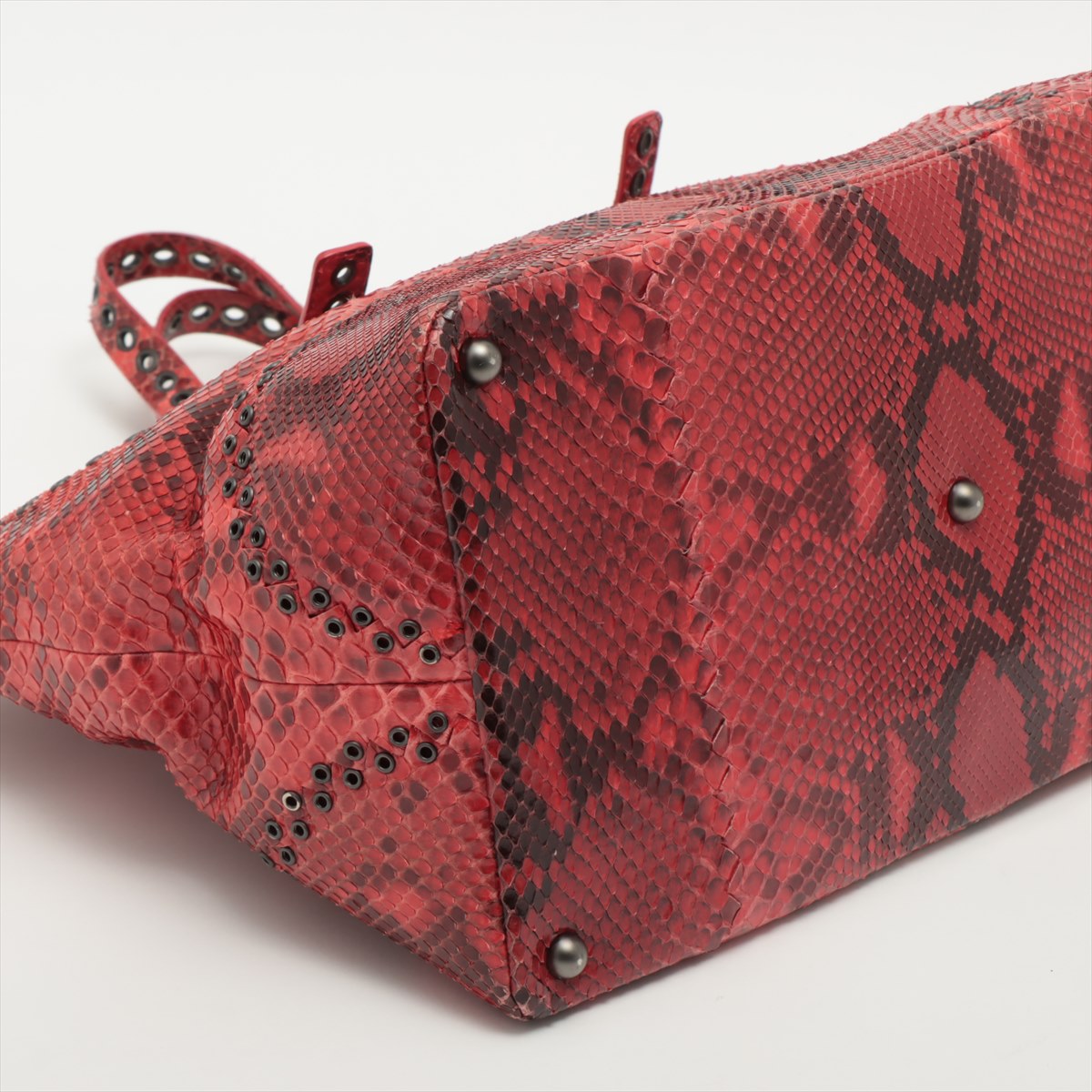 Bottega Veneta Pyson Tote Bag Red Mirrored