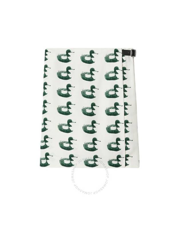 Burberry Duck Print Buckle Closure Kilt 8077276