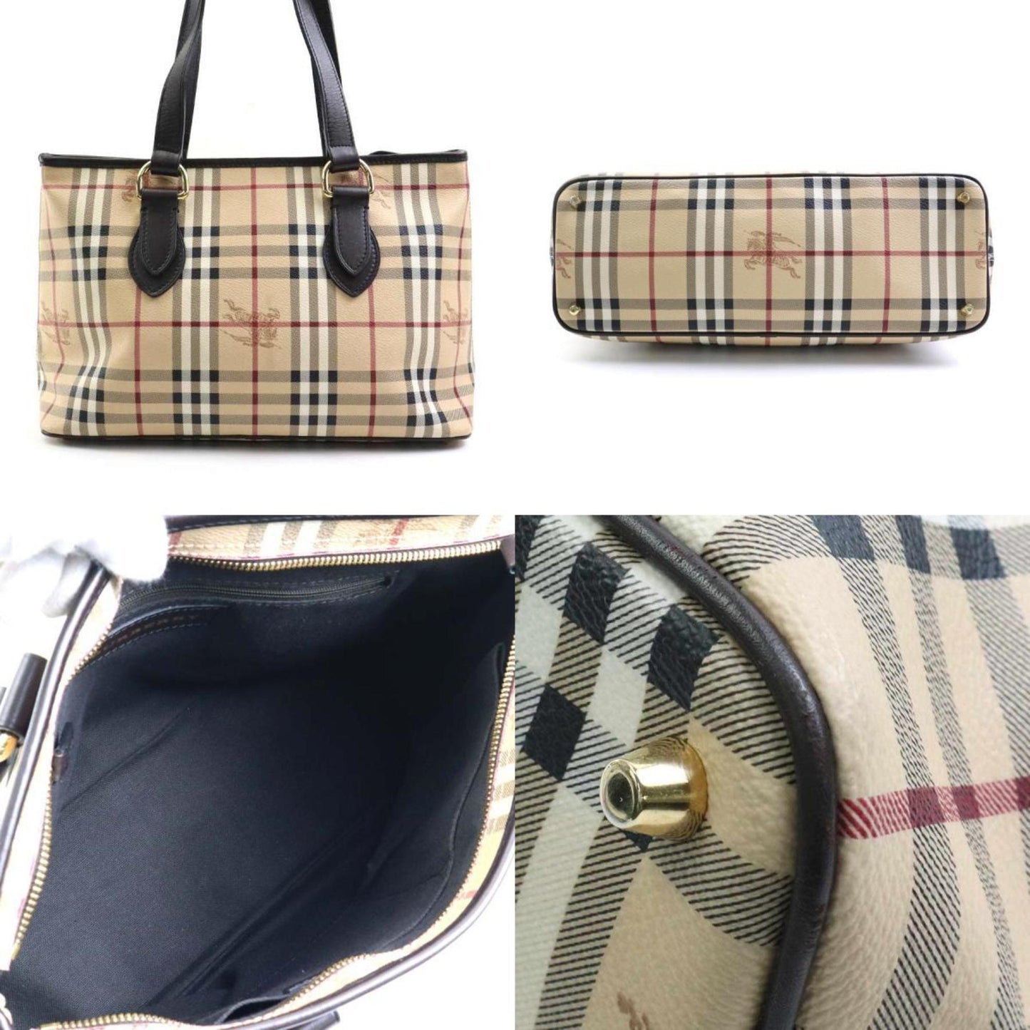 Burberry Pvc Leather Shoulder Bag Tote Bag ()