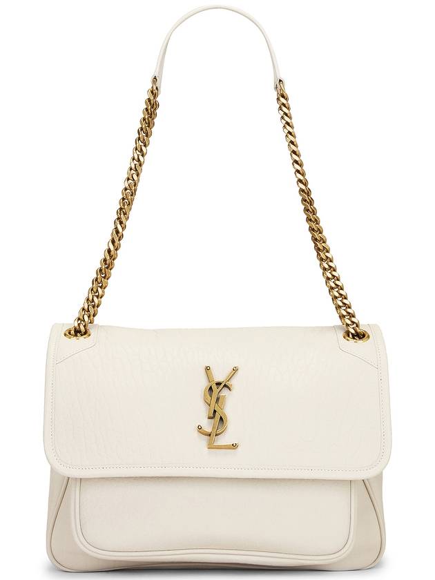 Saint Laurent Nikki Medium Chain Shoulder Bag Blanc Vintage
