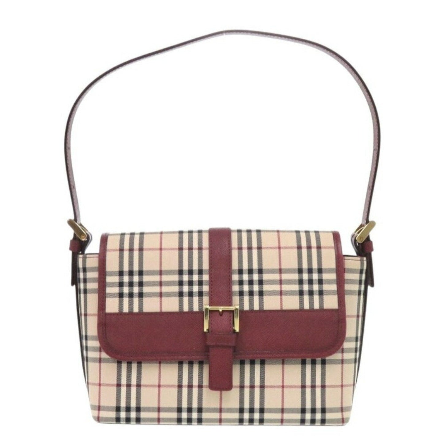 Burberry Canvas Leather Handbag Shoulder Bag ()