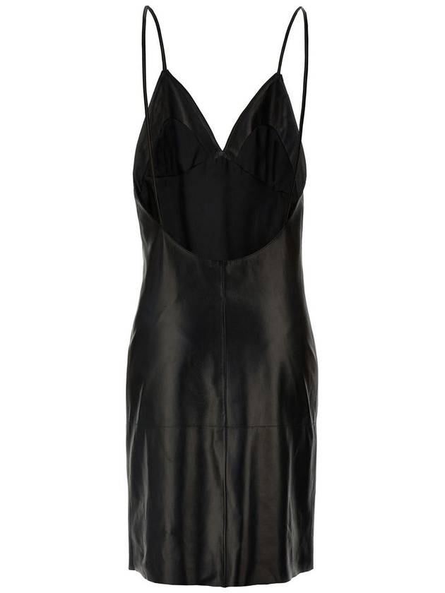 Saint Laurent Saint Laurent Leather Slip Dress