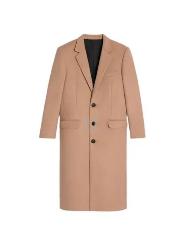 CELINE Chesterfield Camel Cloth Single Coat Camel