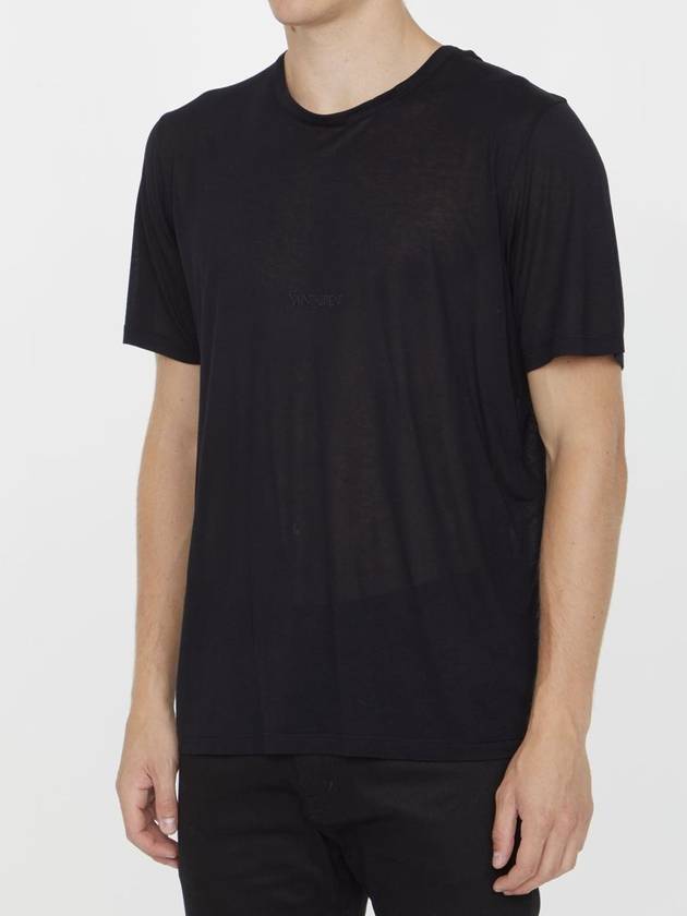 Saint Laurent Basic Short Sleeve T-Shirt Black