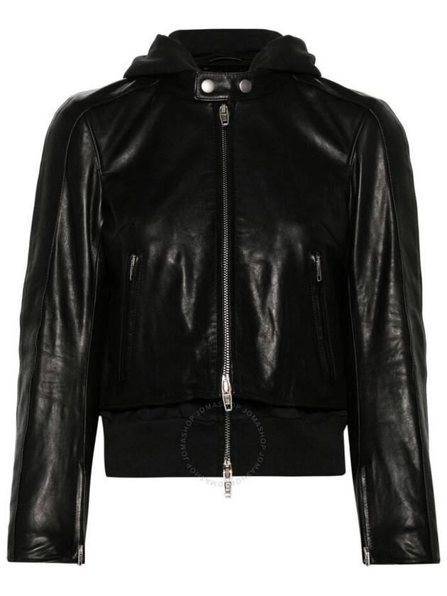 Balenciaga layered detail leather jacket 783831TOS08