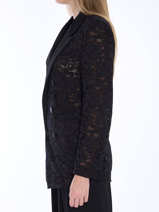 Saint Laurent Tuxedo Jacket In Guipure