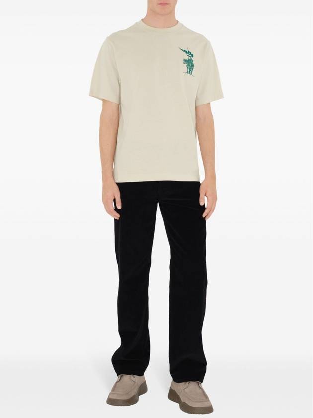 Burberry EKD Cotton Short Sleeve T-Shirt Chalk White