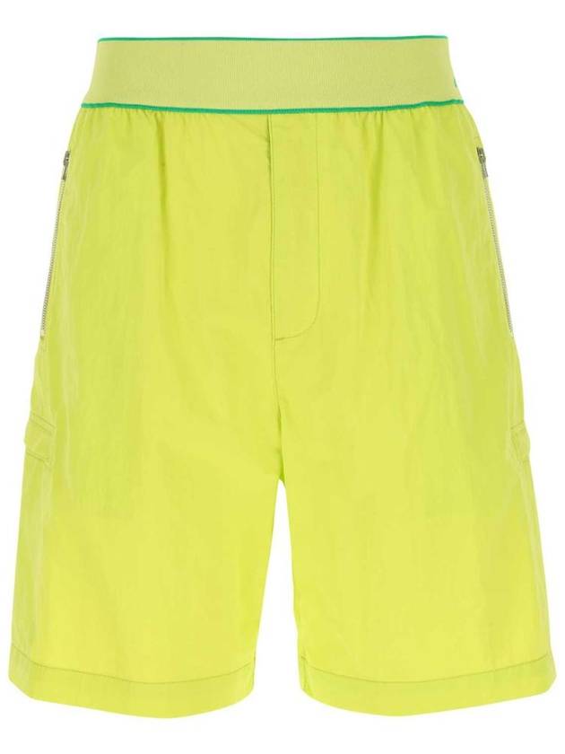 Bottega Veneta Cargo Bermuda Shorts Lime