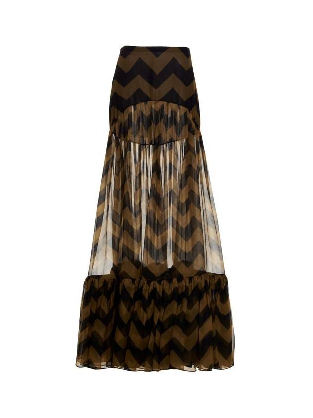 Saint Laurent SS skirt lunga chevron 723489Y3G161107