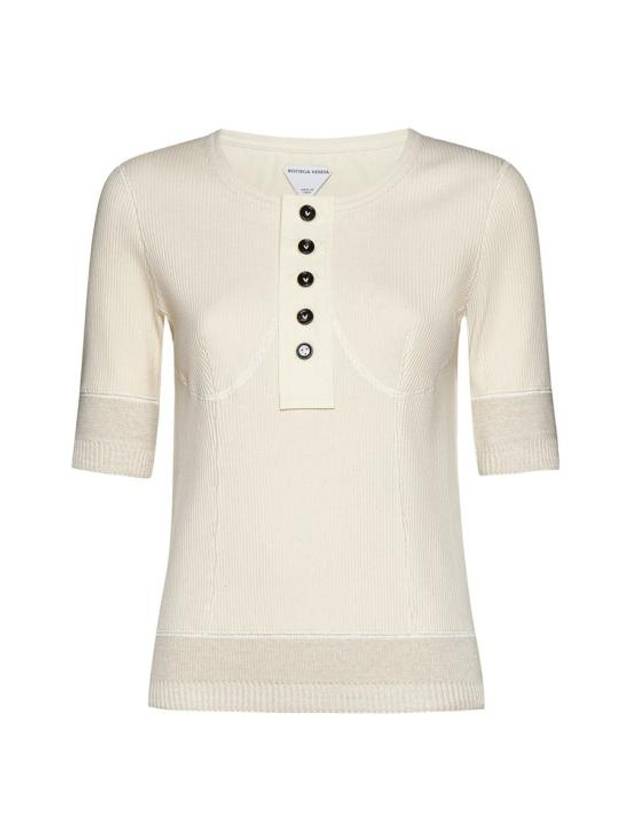 Bottega Veneta Long Sleeve T-Shirt 779195V3Z609028 SEA SALT