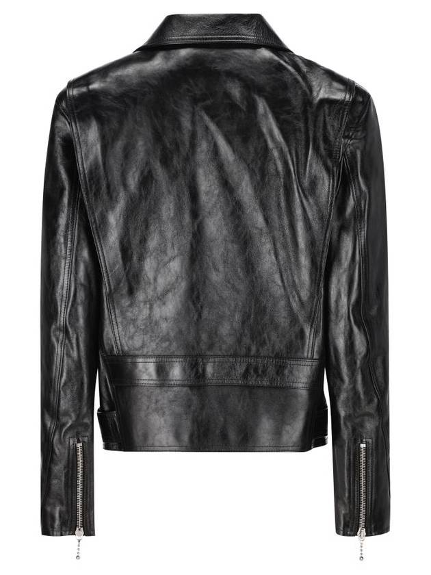 CELINE Cabochons Calfskin Biker Jacket Black