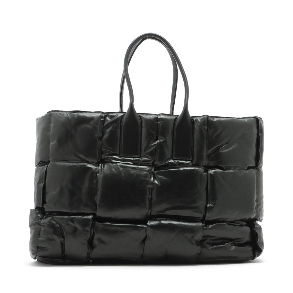 Bottega Veneta Maxine Introduction Padette Leather Tote Bag Black