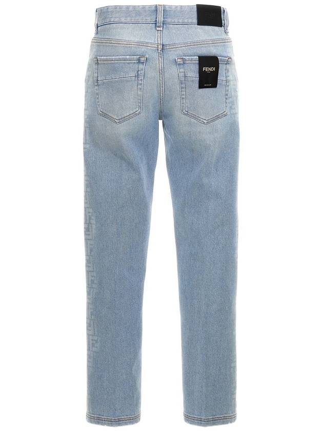 Fendi 24 F W Cotton Jeans WITH LATERAL FF Print FLP288AS04F1ILO B0651179878