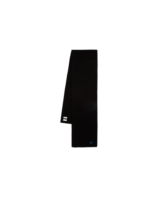 Mu Ribbed Scarf - Burberry - Wool - Black