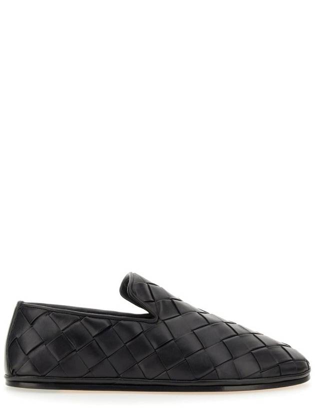 Bottega Veneta Intrecciato Leather Loafers Black