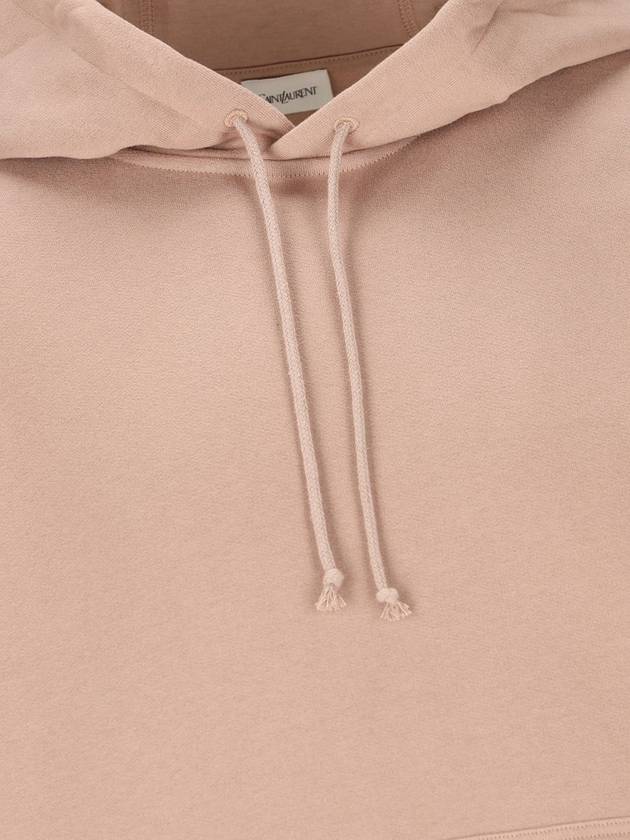 Saint Laurent Logo applique hood pink