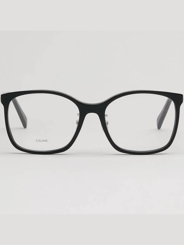 CELINE Eyewear Logo Square Eyeglasses Black