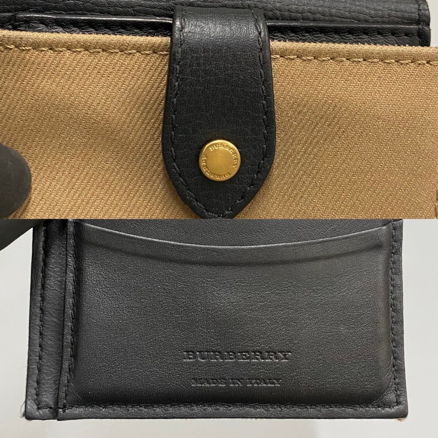 Burberry Leather Canvas Wallet (Bi-Fold) ()
