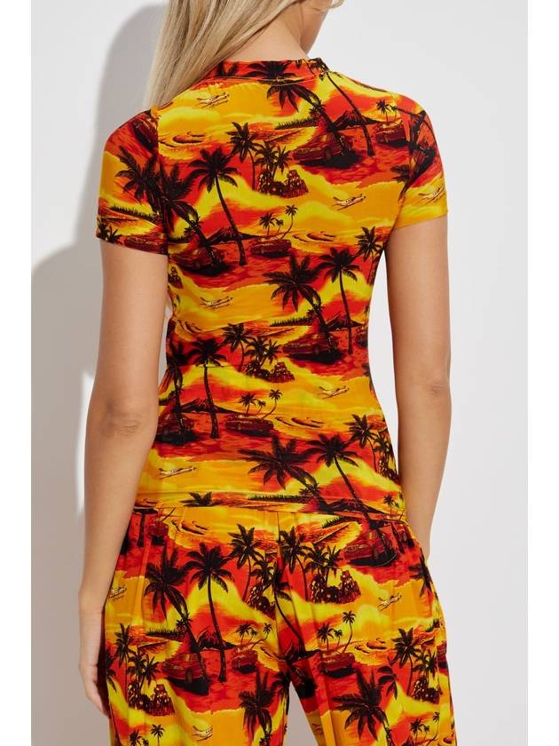 Balenciaga Balenciaga T-shirt With Print, Women's, Multicolour