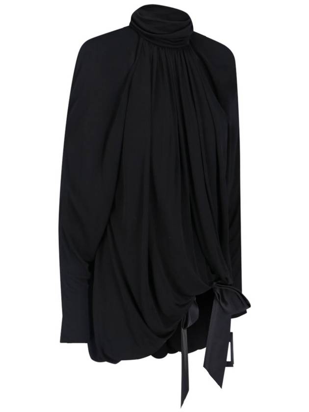 Saint Laurent 23 fw Drape Jersey Dress 744258Y6H331000 B0020499023