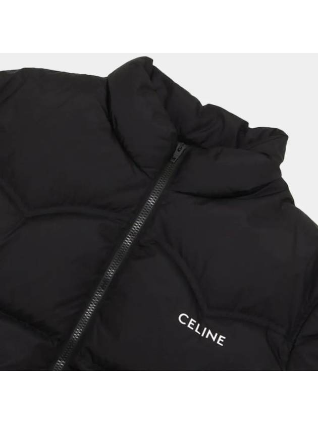 CELINE Western Light Weight Nylon Puffer Padding Black